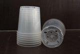 9.5 cm transparent pots