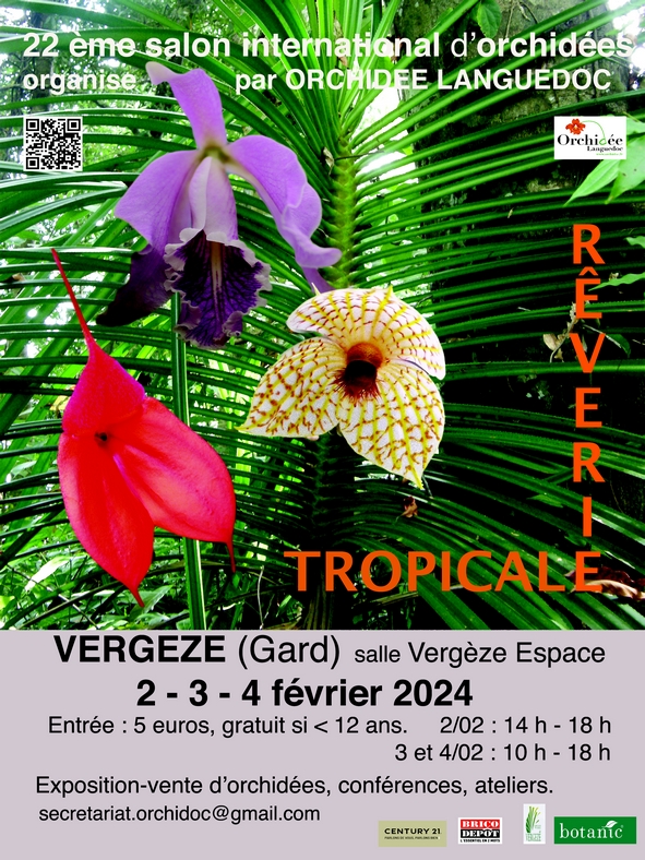 Affiche exposition Vergeze 2024 Reverie tropicale
